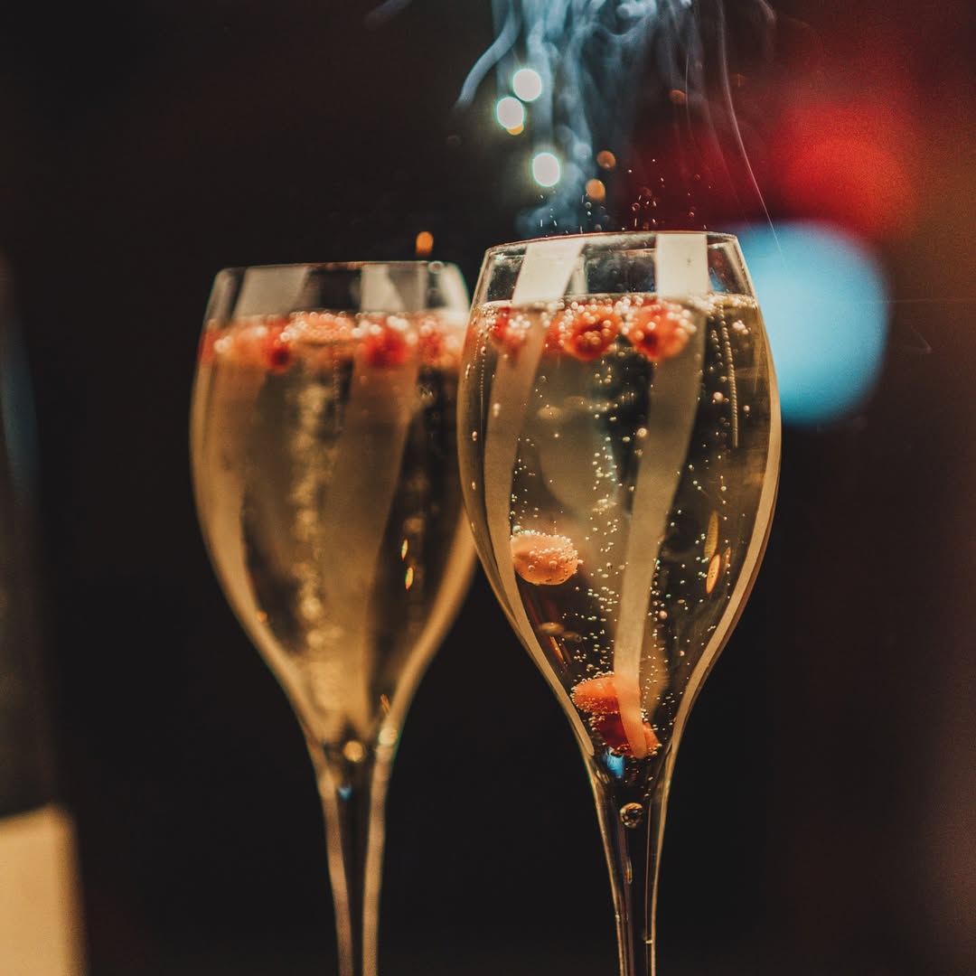 Cocktails Champagne at Boston Bar in Nice Port
